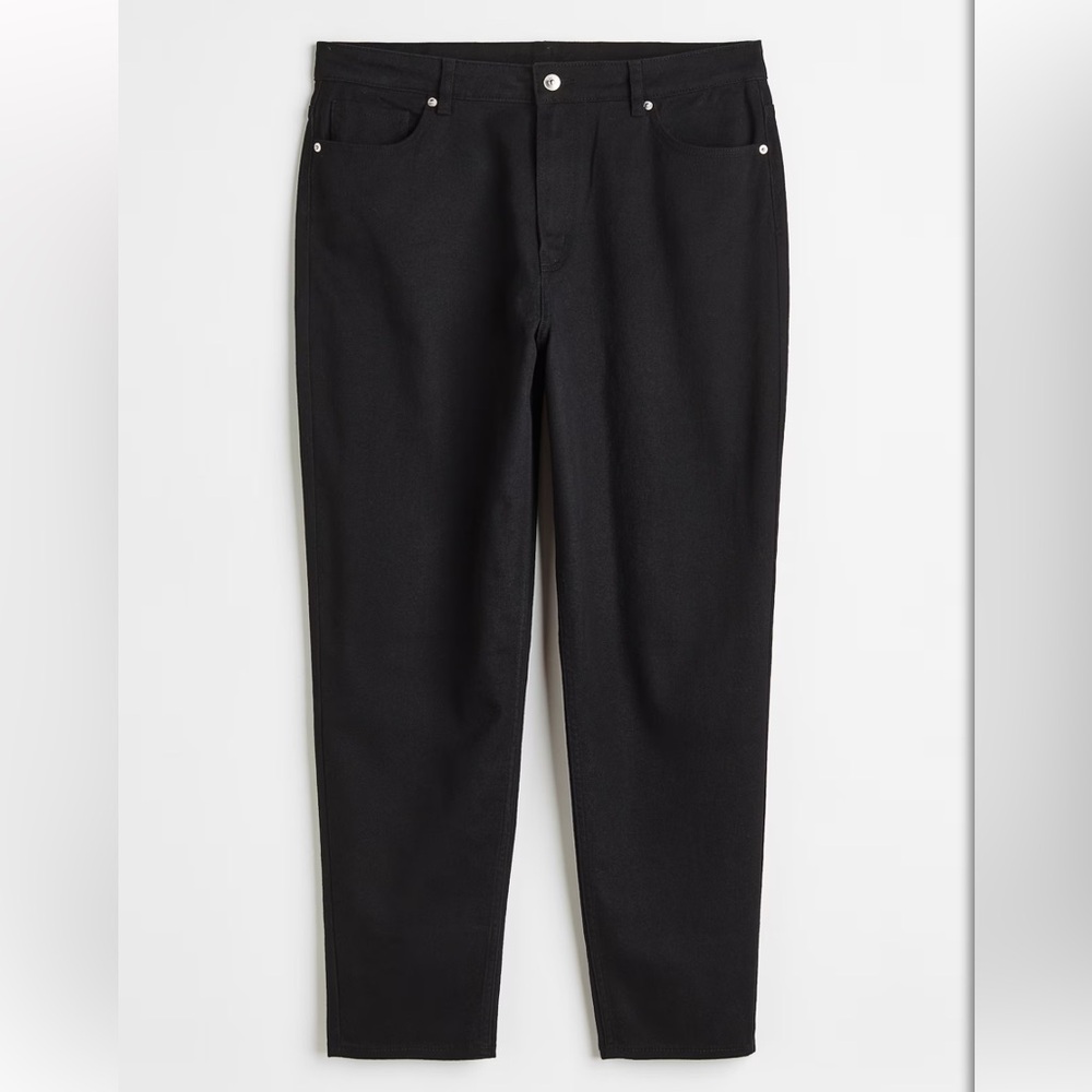 H&M+ MOM LOOSE FIT TWILL PANTS